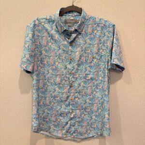 The Southern Shirt Company Men’s Blue Tropical Button-Up Shirt Small